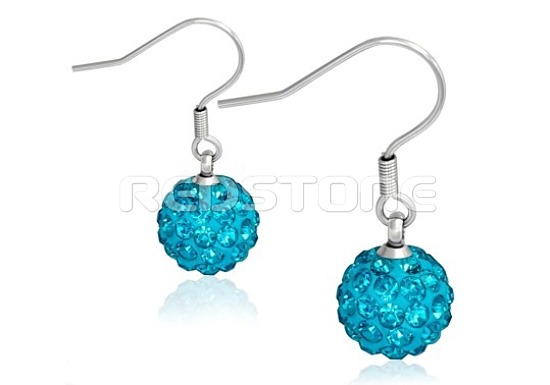 Oceľové náušnice so zirkónmi SS1143